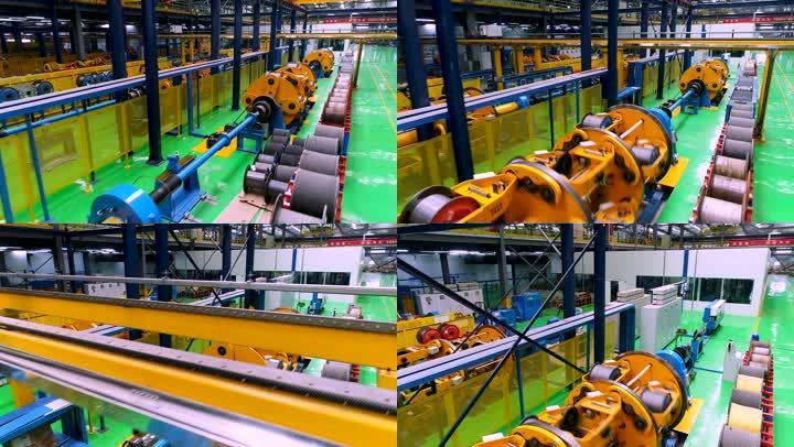工厂 车间 光纤制造 机械设备 生产